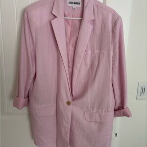 Steve Madden Light Pink Linen blazer
